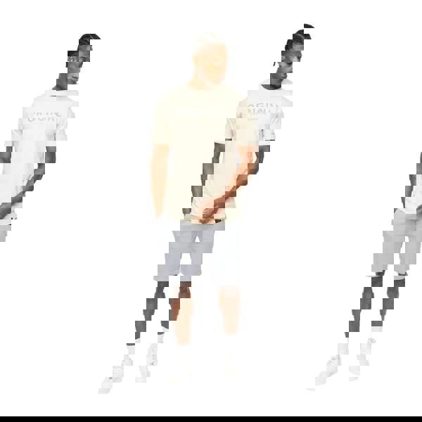 Crosshatch Mens Bardon Casual Shorts - Steel Blue - 