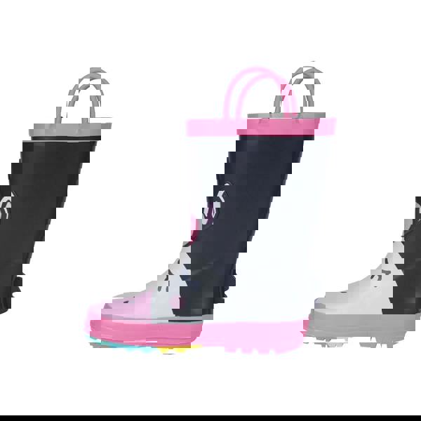 Mountain Warehouse Childrens/Kids Unicorn Wellington Boots - Dark Blue - 