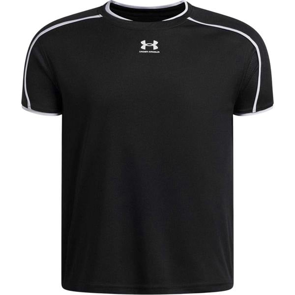 Under Armour Childrens/Kids Performance Logo T-Shirt - Black/White - 