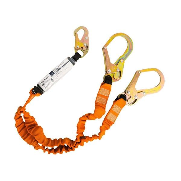 Double 140kg 1.8m Lanyard with Shock Absorber Portwest