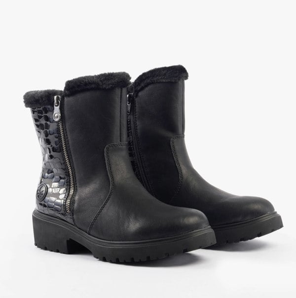 Rieker 76061-00 Womens Boots - Black