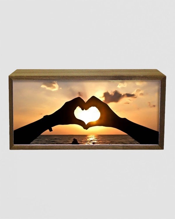 Light Box Home Heart Hands