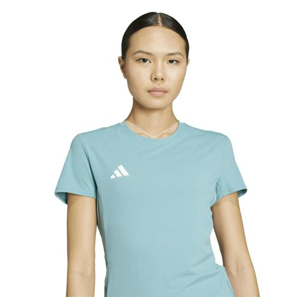 Adidas Womens/Ladies Adizero Essentials Running T-Shirt - Teal - 