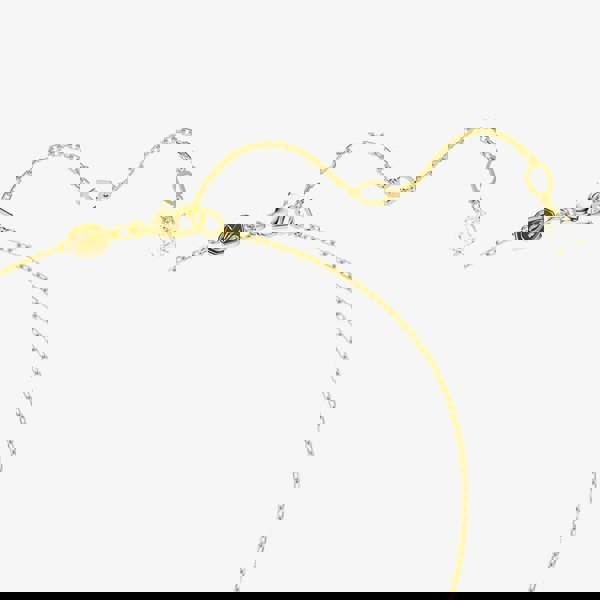 Swarovski Stilla Gold Tone Plated White Square Necklace 5693153