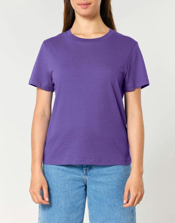 Women's Organic Cotton Medium Fit T-Shirt – Purple Haze - British Boxers