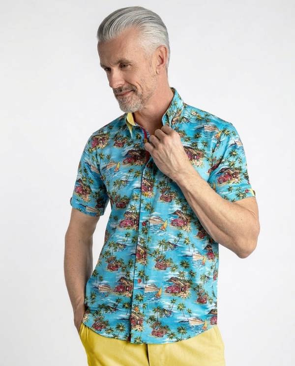 World Cruiser Short Sleeve Shirt on white background