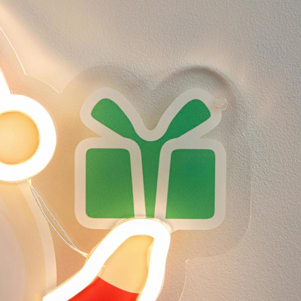Samuel Alexander 40cm Santa Christmas Neon Light with Warm White LEDs & USB Cable