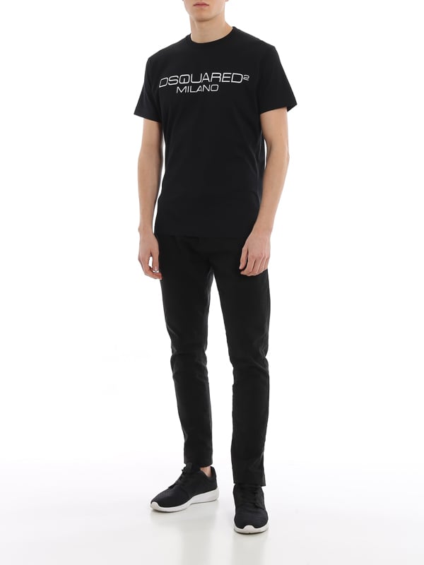 Dsquared2 Cool Fit Milano Logo Black T-Shirt