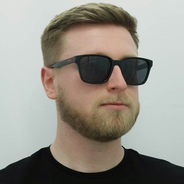 Hugo by Hugo Boss Sunglasses HG 1162/S 807 IR Black Grey Blue
