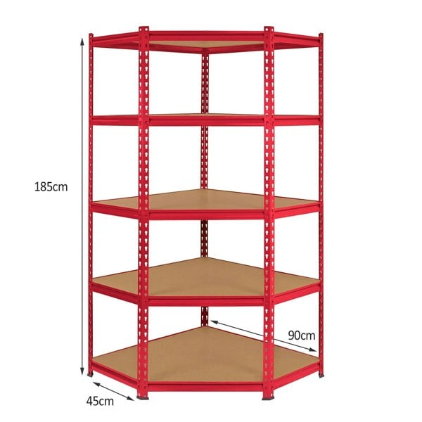Monster Racking Z-Rax 90cm Racking Bundle: Corner Shelving and 2 Garage Racking Bays