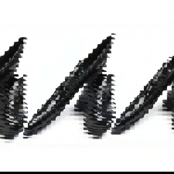 Dolcetto Men's Tassel High-Gloss Slip-On Loafers