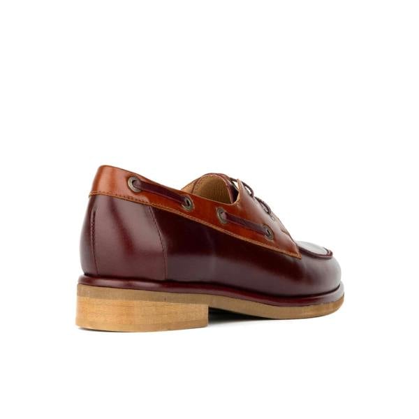 Embassy London Boatie - Brown Mix - Women's leather boat shoe