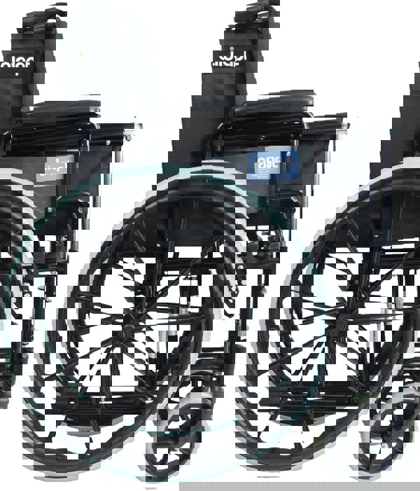 Aidapt Self Propelled Steel Transit Chair Black