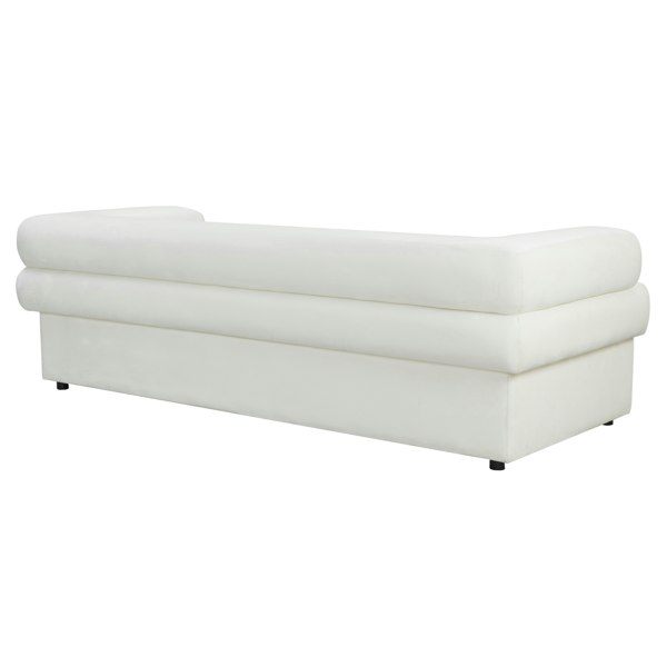 Furniture Edit Elsa Cream Velvet Sofa