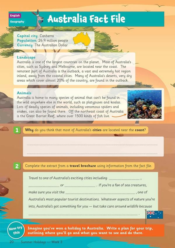 KS2 Summer Holidays Activity Workbook Bundle – for kids between Year 4 and Year 5 (Ages 8-9) CGP