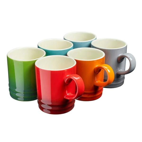 Cooks Professional 6 Piece Mug Set | 350ml | Multi-Colour