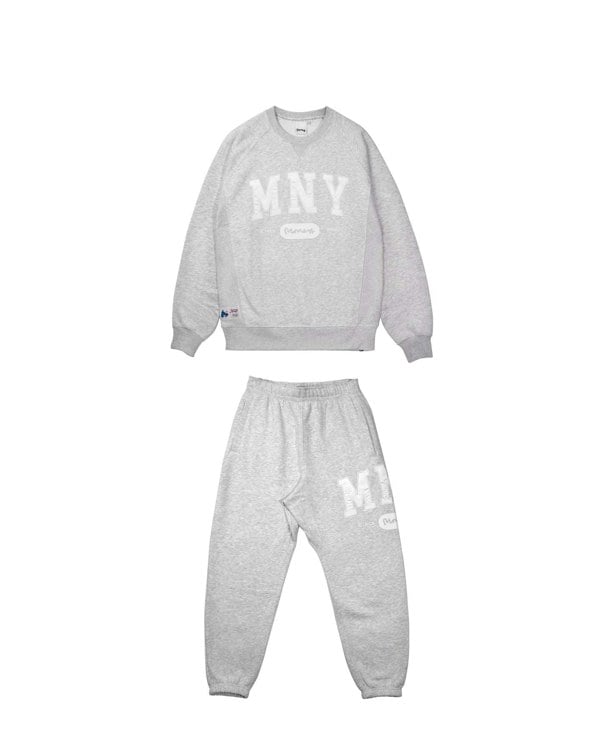 Money State Crew Tracksuit Grey Melange