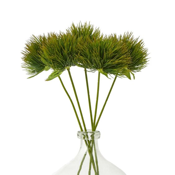 Wyld Haus Set of 3 Artificial Flowers Green Moss Stems