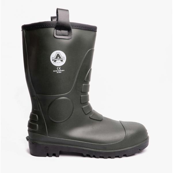 Amblers Safety FS97 Wellington Boots Safety Rigger Wellington Boots in Green