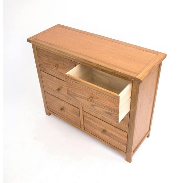 Cabinet Bits Trivento 6 Drawer Chest of Drawers Wood Knob