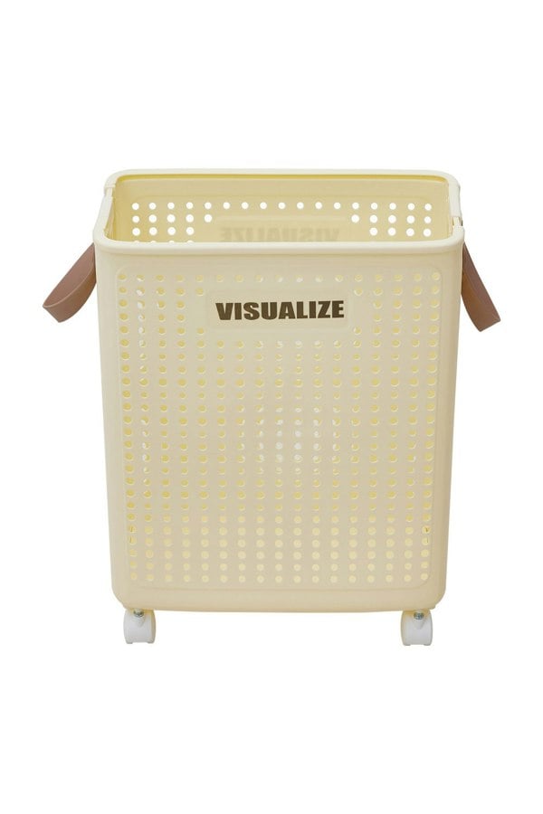 Living and Home Foldable Laundry Basket with Wheels