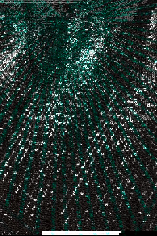 Starburst Effect Maxi Dress - Emerald DR1824