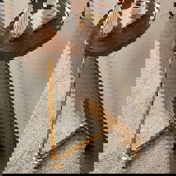 Isabeau Side Table, Wood with pull out sofa beds