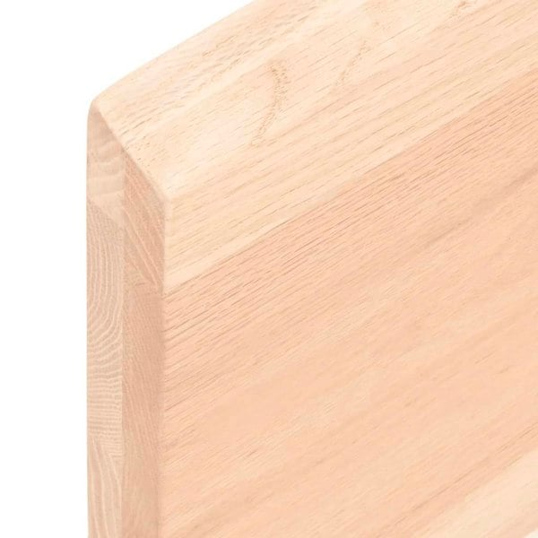 Berkfield Wall Shelf 60x10x4 cm Untreated Solid Wood Oak