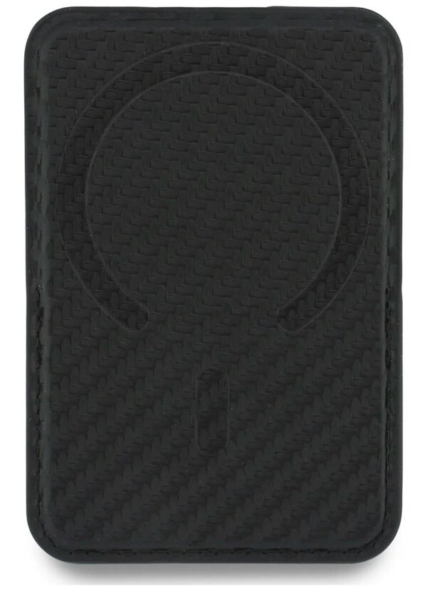 BMW M Carbon Metal Logo Magnetic Card Holder with Stand Black - BMOWMCS26PCILK