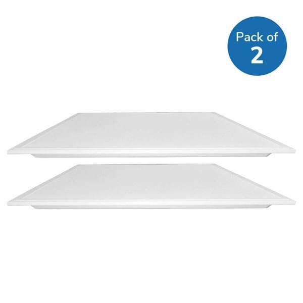 ENER-J Backlit LED Panel 40W, 60x60cms, TPA Diffuser, Premium Range, Surface Mounting Frames, 4000 Lumens 6500K | Pack of 6