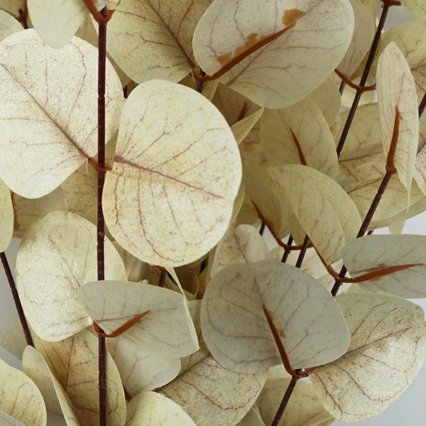 Leaf Pack of 6 x 80cm White Eucalyptus Foliage Stem