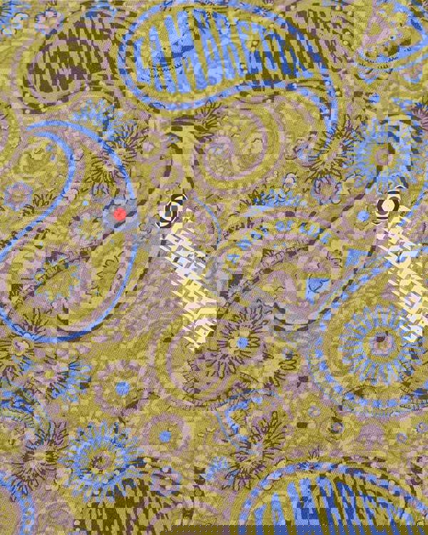 Lambretta Mens All Over Paisley Branded Retro Casual T-Shirt