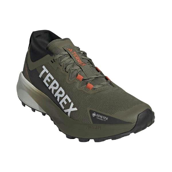Adidas Mens Terrex Agravic GORE-TEX Running Shoes - Olive - 