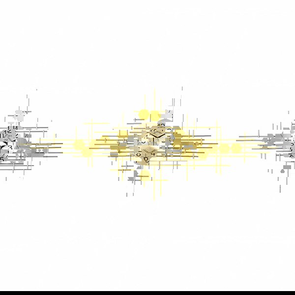 Clark Art Deco Wall Clock, Silent Clock, Gold-Weilai-Weilai Concept