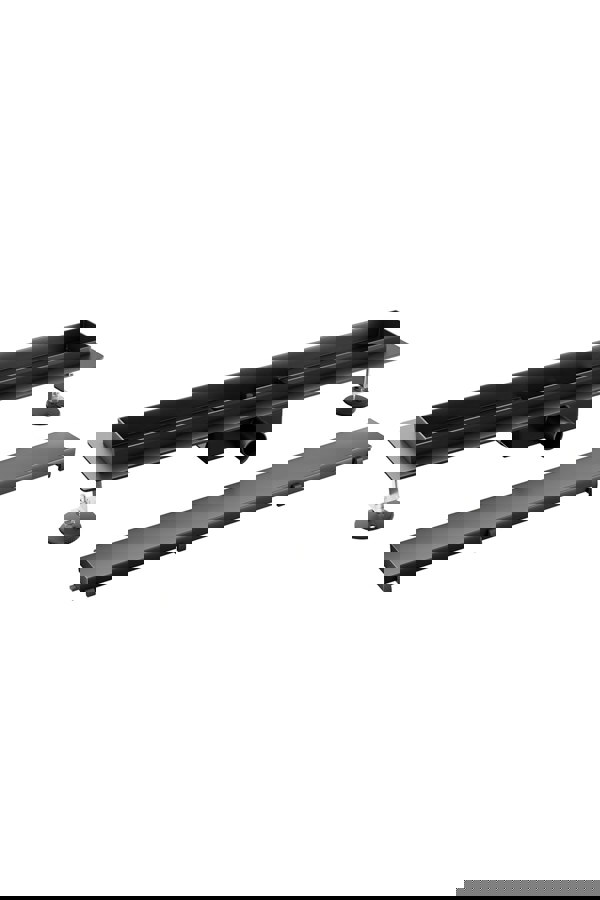 Living and Home 50cm Stainless Steel 2-in-1 Siphonic Linear Insert Shower Drain- Adjustable Height & Slope, Removable Cover, Filter & Siphon