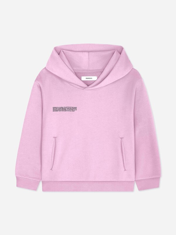 PANGAIA Kids NOOS Midweight Hoodie in Pink