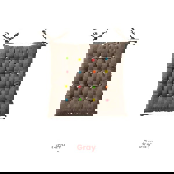 ANYHOUZ Non Slip Square Stool Cushion Soft Washable Cover