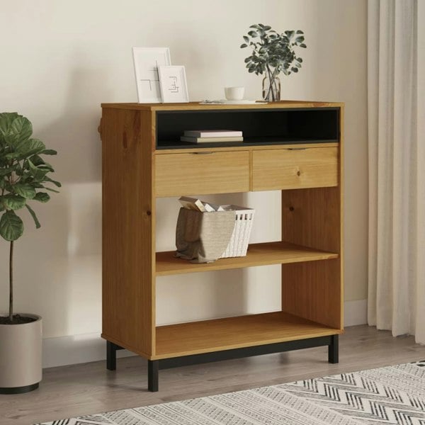 Berkfield Bar Table FLAM 92x45x110 cm Solid Wood Pine