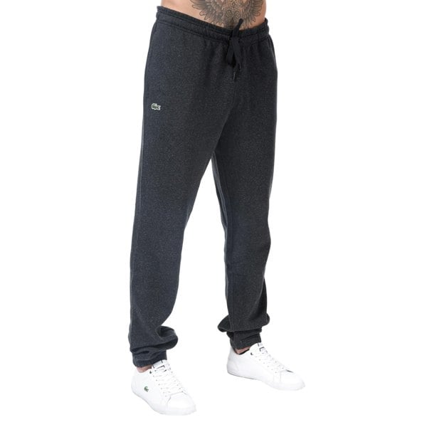 Lacoste Mens Fleece Logo Jogging Bottoms - Charcoal
