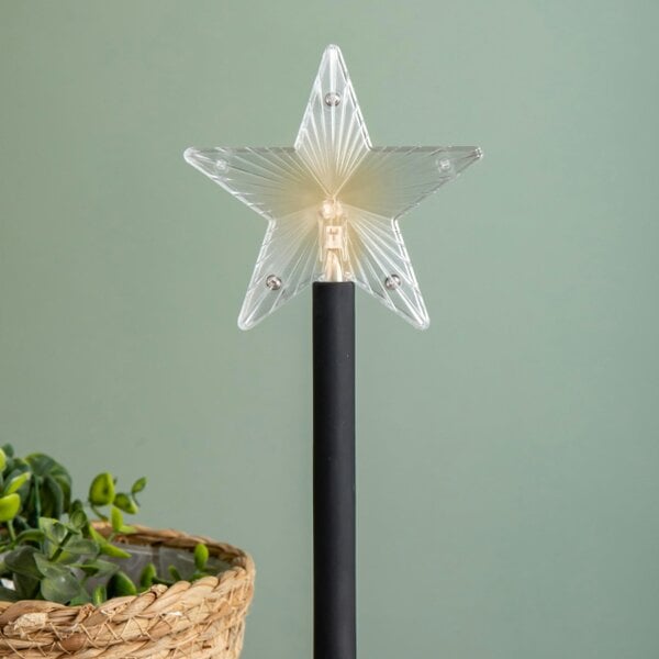 Samuel Alexander 33cm Battery Operated Light up Black Remote Control Magic Wand with Connector