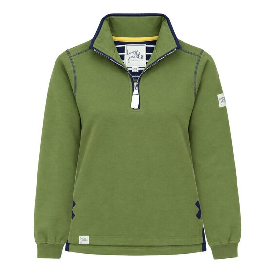 Lazy Jacks LJ3 - Ladies Quarter Zip Sweatshirt - Sage