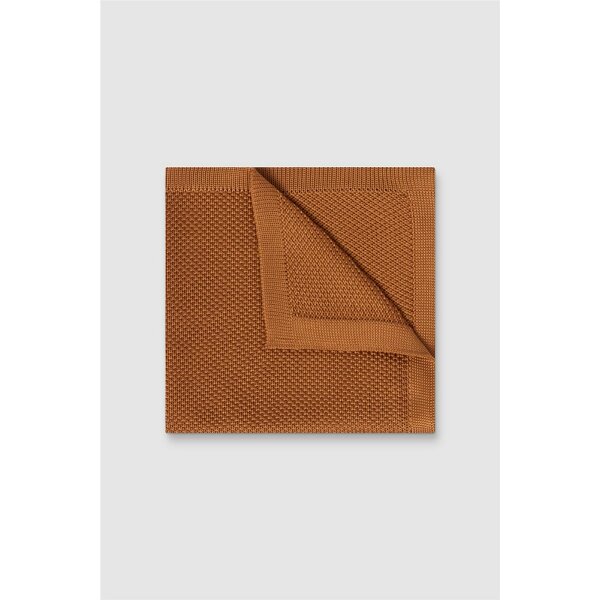 Antique Rogue Rust Knitted Pocket Square