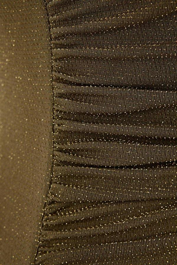 WOVCOR V-Neck Sleeveless Knitted Glittery Party Blouse
