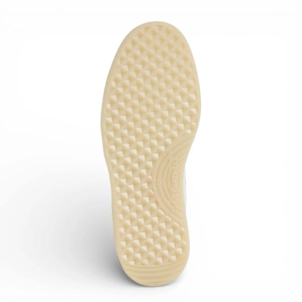 Tamaris Women's White Leather Golden Stripes Sneakers