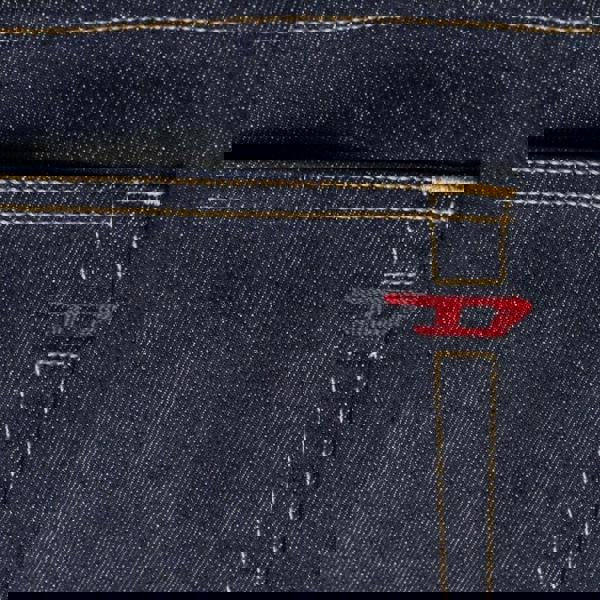 Diesel Mens D-Fining Tapered Jeans - Dark Blue - 