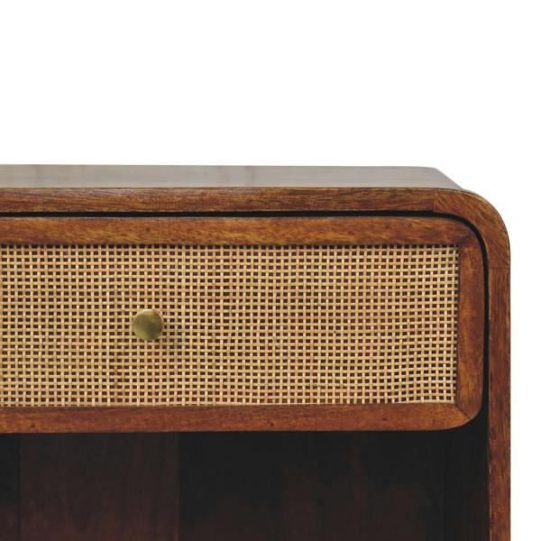 Artisan Furniture Chestnut Open Woven Bedside