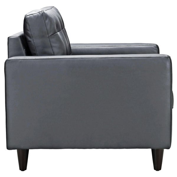 SQUAREBOXX Empress Leather 3+2 Seater Sofa in Grey