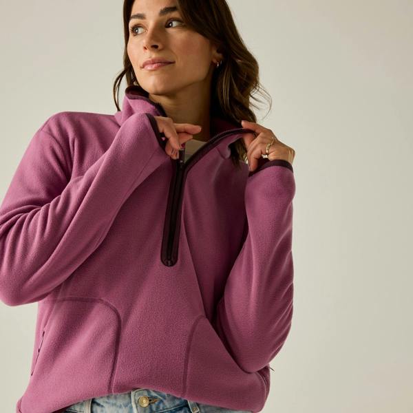 Regatta Womens/Ladies Frankie Half Zip Fleece - Violet Fig - 
