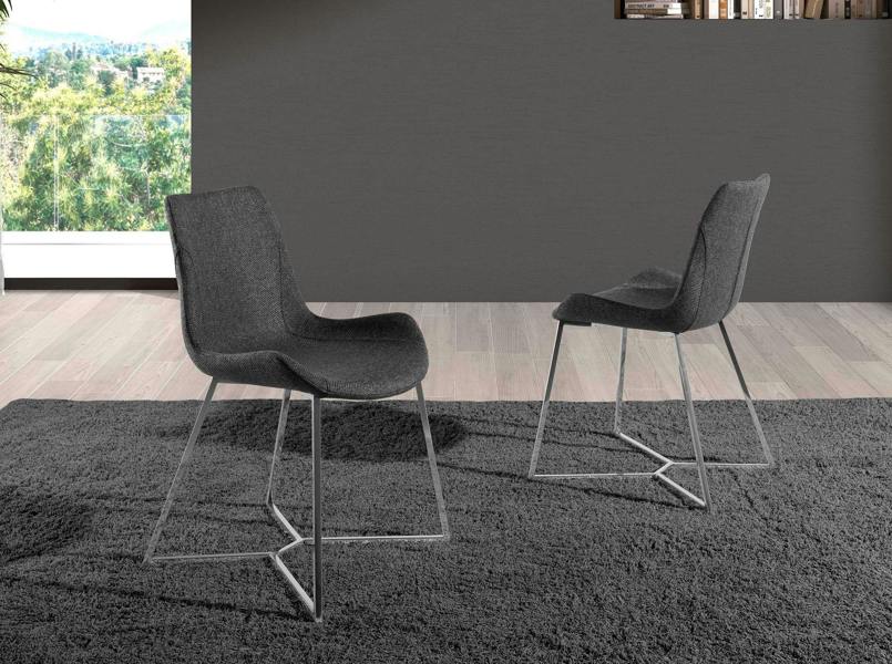 Angel Cerdá Dark Grey Fabric Chair 4009