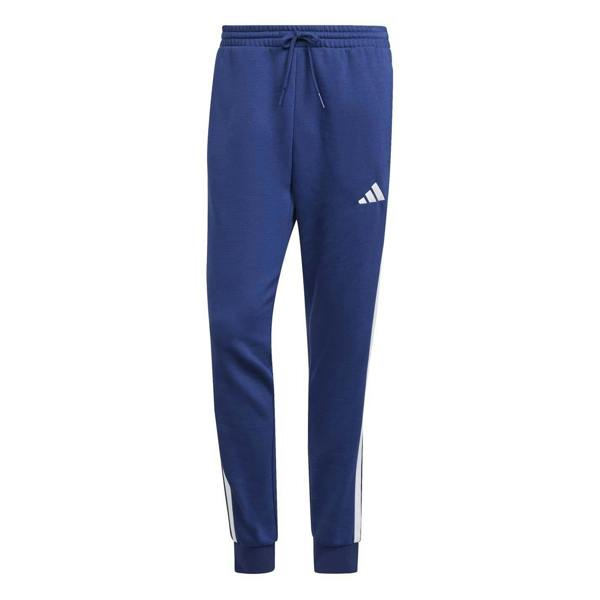 Adidas Mens Essentials Stripe Tapered Joggers - Navy/White - 